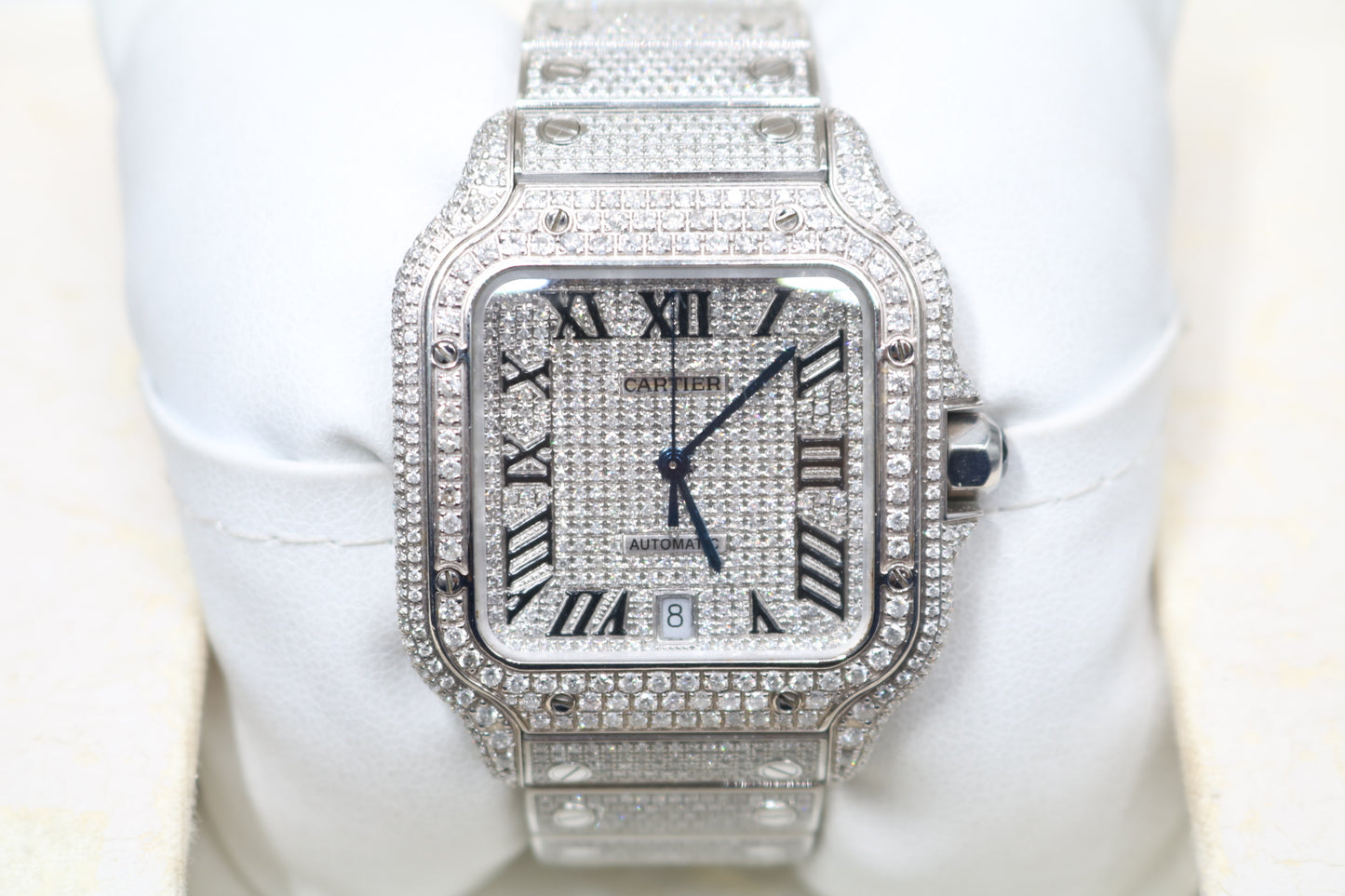 Cartier Santos Large 4072 Diamond Men's Watch - Secondhand (Local Pick-Up)