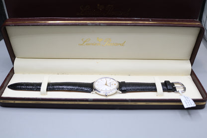 Lucien Piccard 14K White Gold Men's Quartz Watch 22478 - Pre-Owned