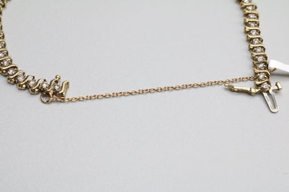 10K Yellow Gold Diamond Tennis Bracelet (1.47 CTW) (Length 4.5")