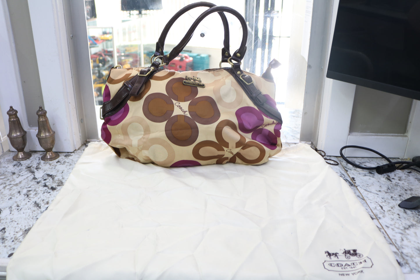 Coach Madison Sophia Clover Satchel Crossbody - Pre-Owned