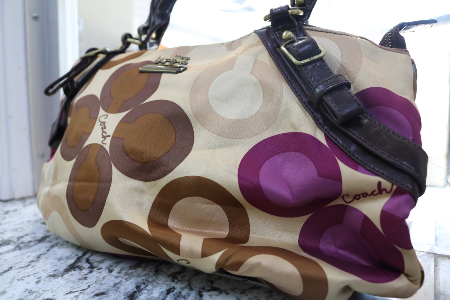 Coach Madison Sophia Clover Satchel Crossbody - Pre-Owned