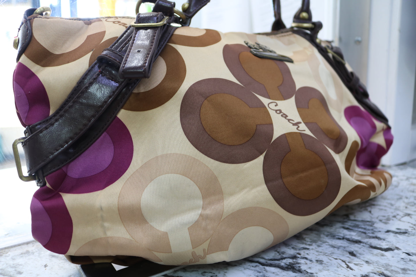 Coach Madison Sophia Clover Satchel Crossbody - Pre-Owned