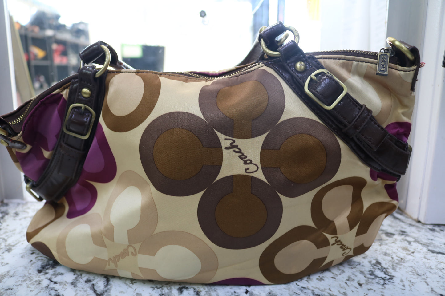 Coach Madison Sophia Clover Satchel Crossbody - Pre-Owned