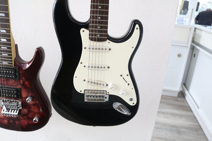 Squier Strat Electric Guitar Black and White (No Shipping)