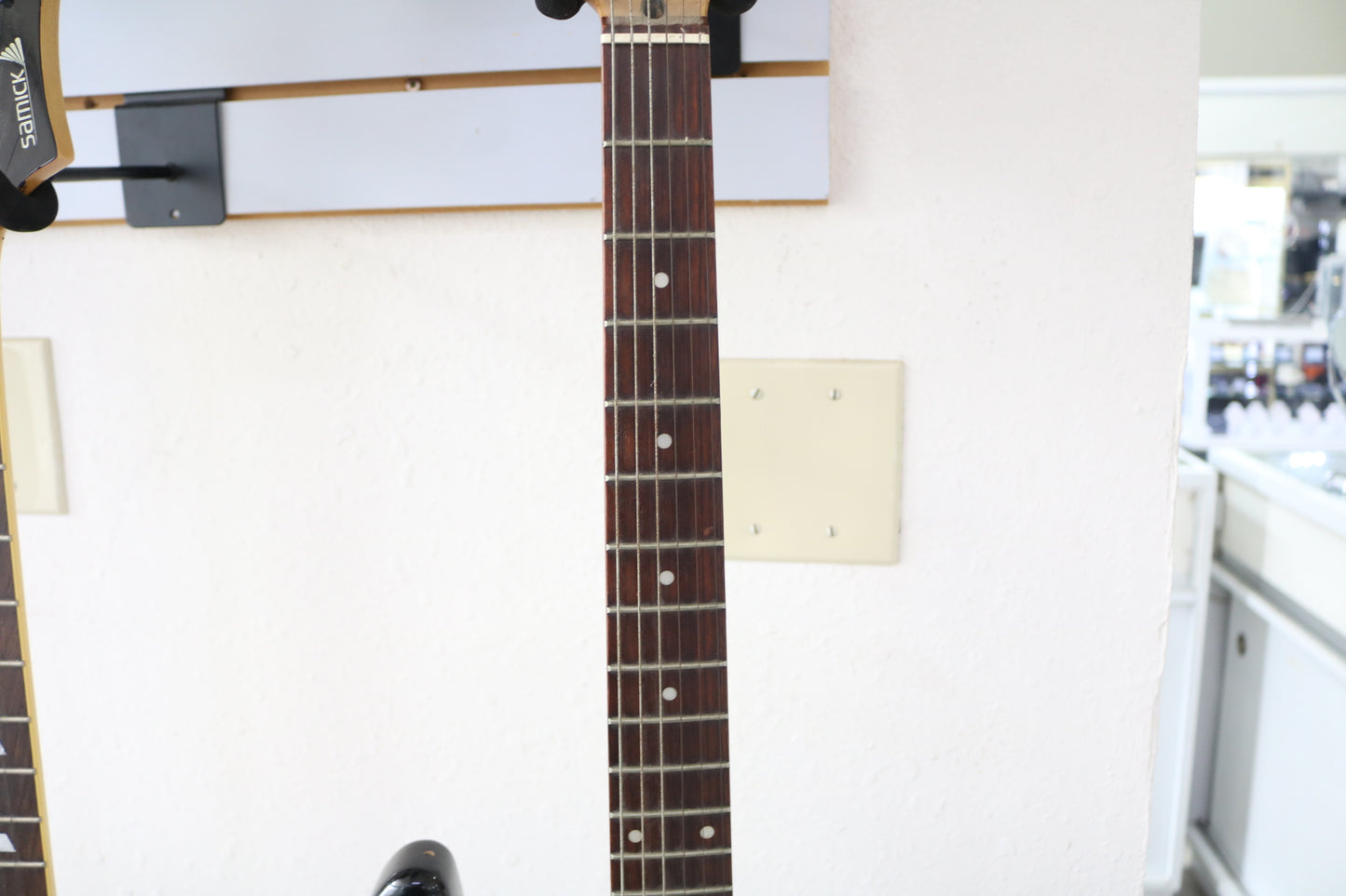 Squier Strat Electric Guitar Black and White (No Shipping)