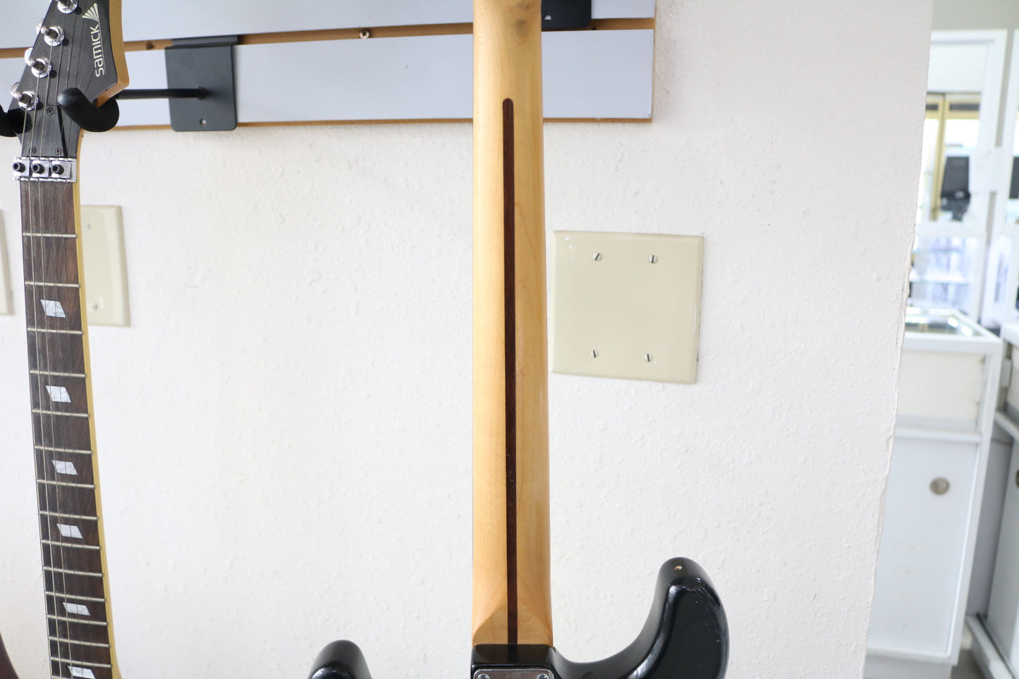 Squier Strat Electric Guitar Black and White (No Shipping)