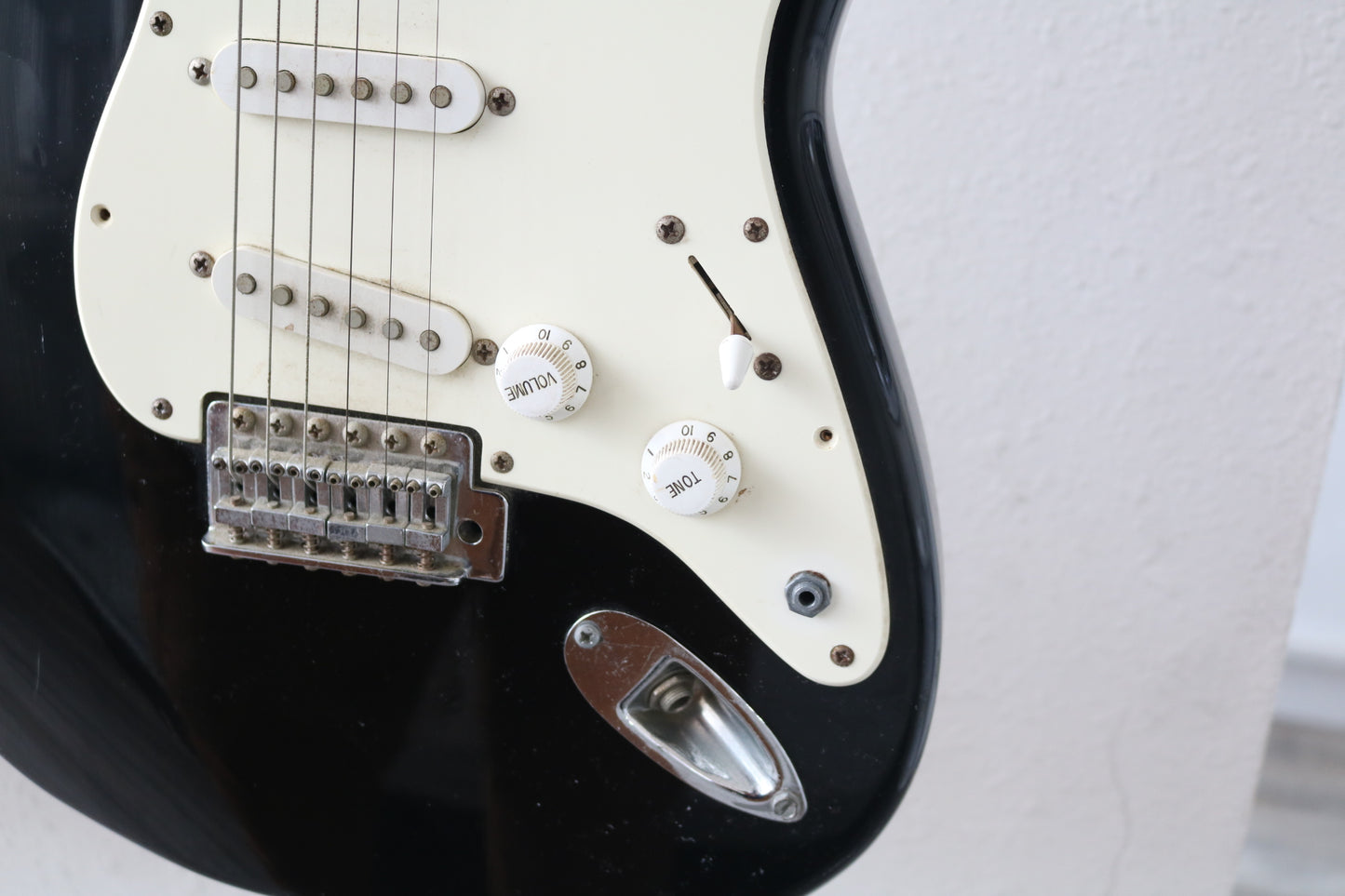 Squier Strat Electric Guitar Black and White (No Shipping)
