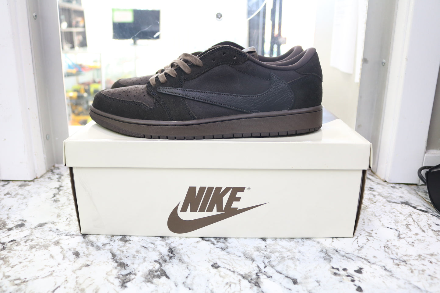 Air Jordan 1 x Travis Scott Velvet Brown and Dark Mocha (Size 13)