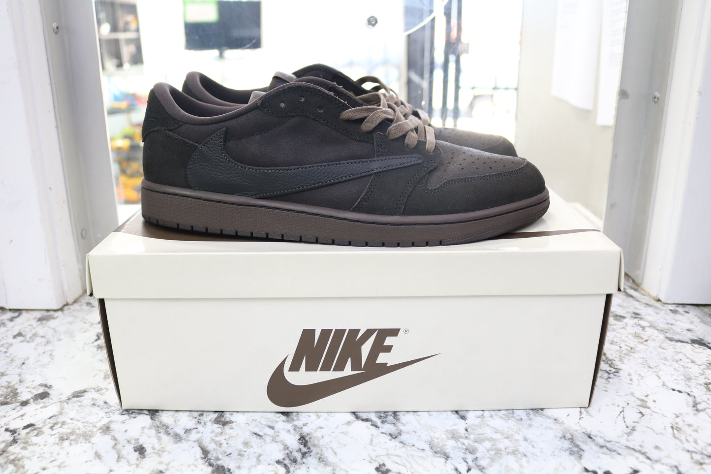 Air Jordan 1 x Travis Scott Velvet Brown and Dark Mocha (Size 13)