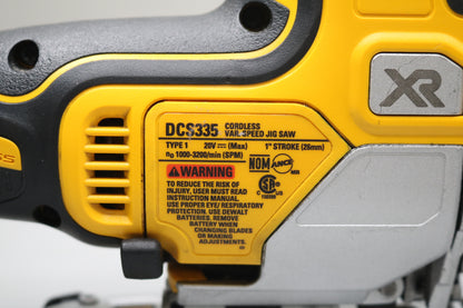 DeWalt DCS335B 20V Brushless Cordless Barrel Grip Jig Saw (No Shipping)