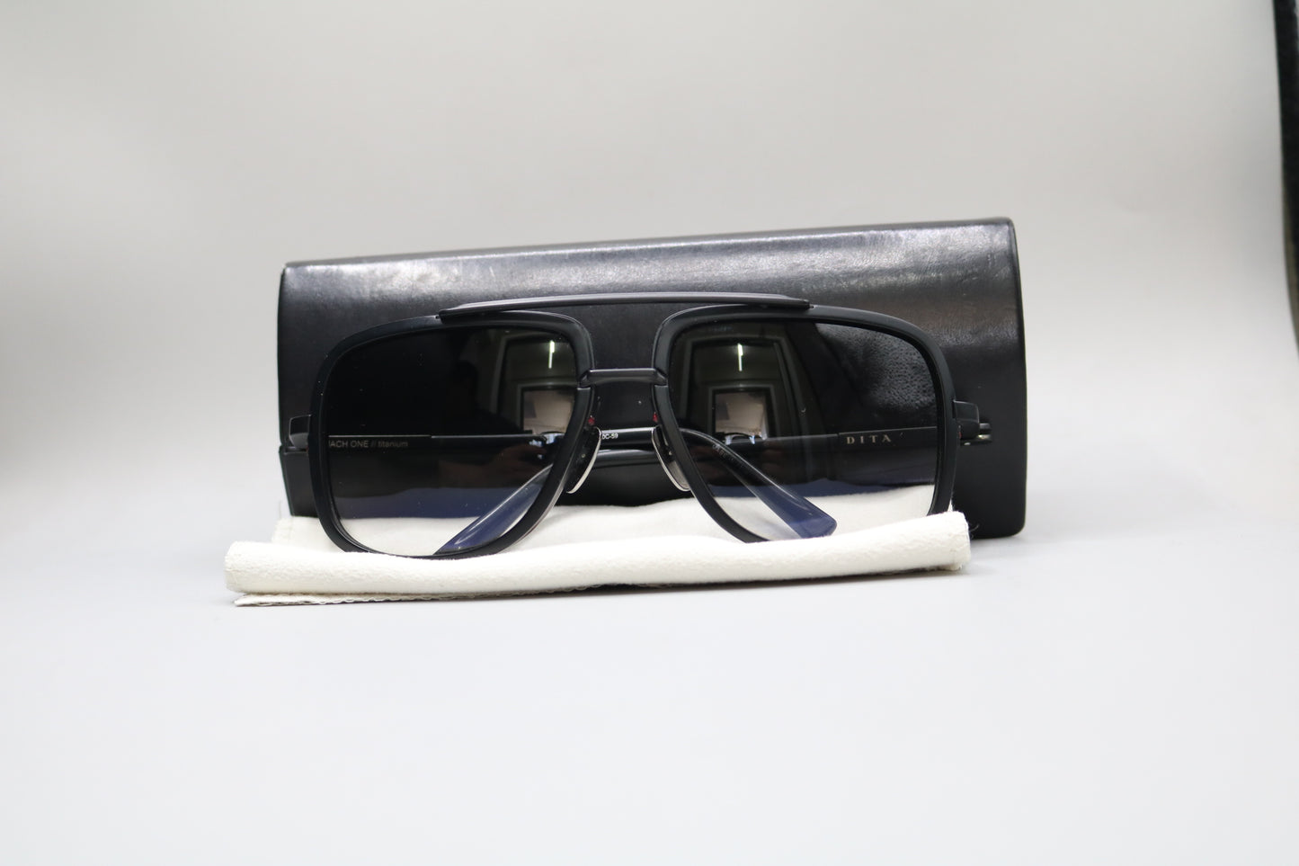Dita Mach One Sunglasses Black Titanium