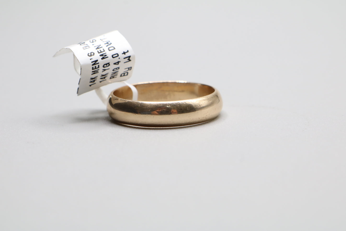14K Plain Yellow Gold Band Ring (Size 11)