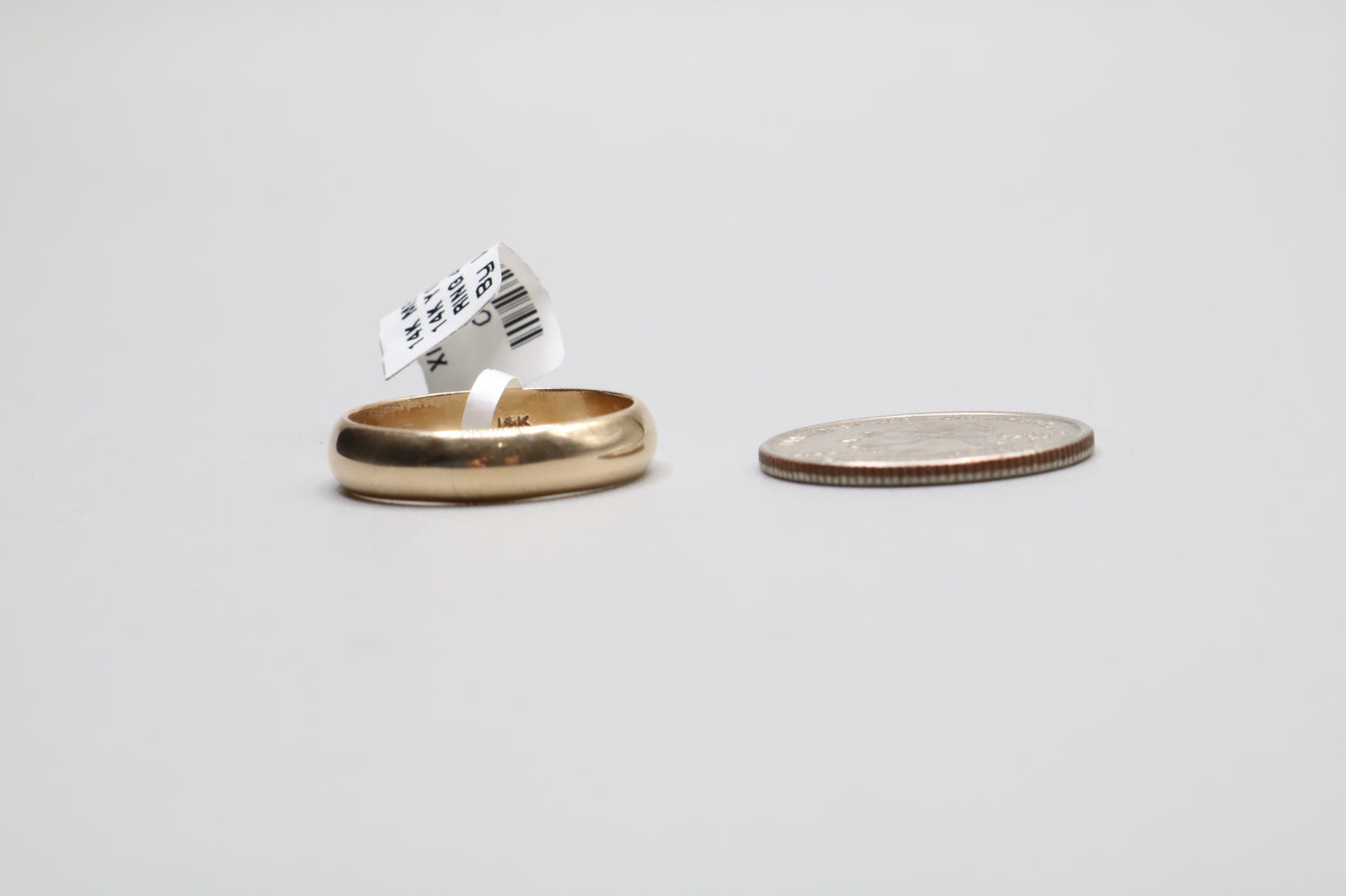 14K Plain Yellow Gold Band Ring (Size 11)