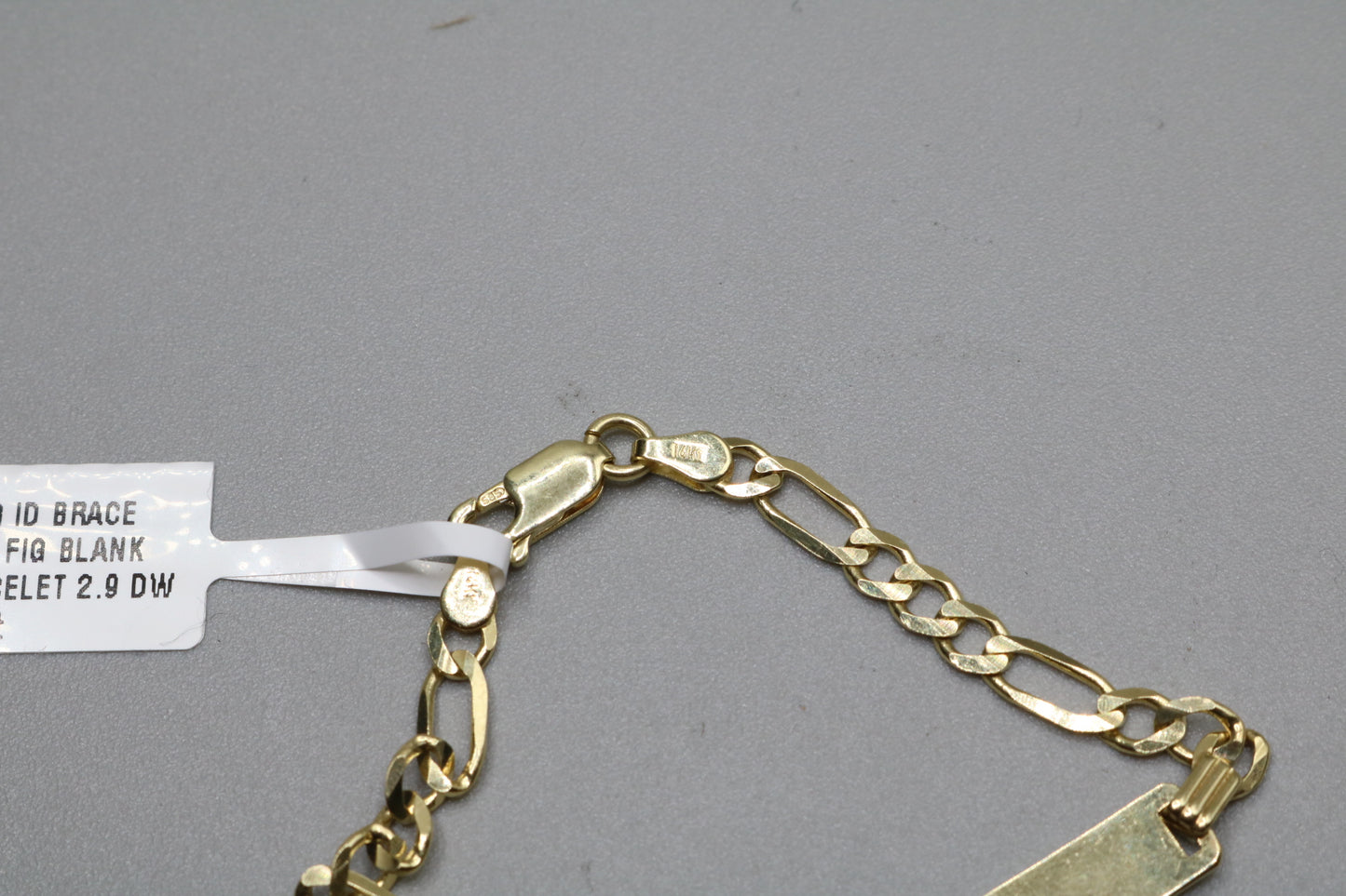 14K Yellow Gold Figaro Style Bracelet (Length 6 Inches)