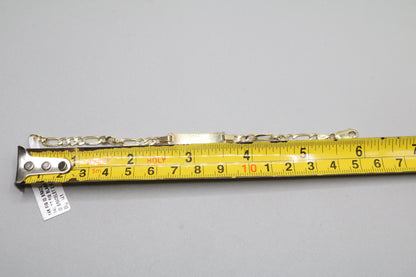 14K Yellow Gold Figaro Style Bracelet (Length 6 Inches)