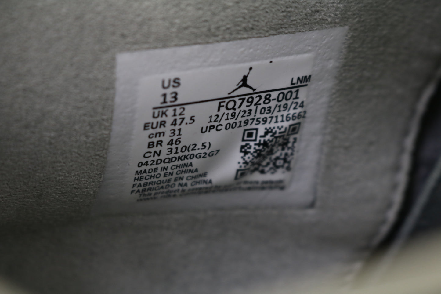 Nike Air Jordan 4 Retro SE Wet Cement Size 13 FQ7928-001 - Pre-Owned