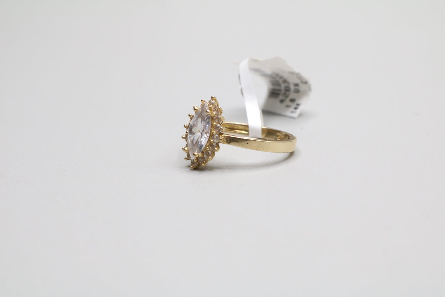 14K Yellow Gold Marquise Promise Ring (Size 6 1/4)