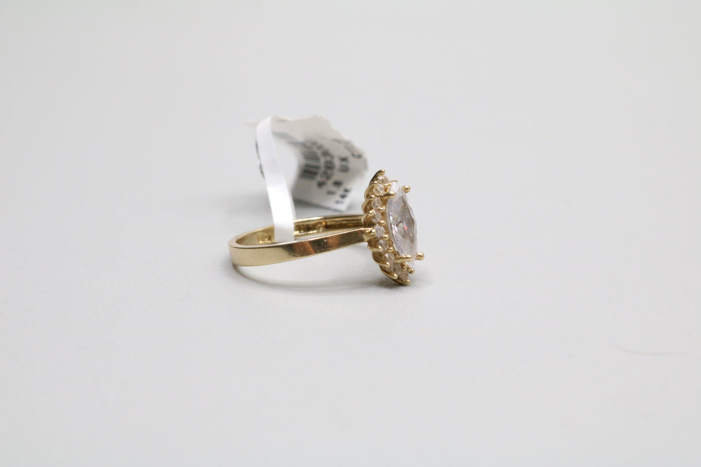 14K Yellow Gold Marquise Promise Ring (Size 6 1/4)