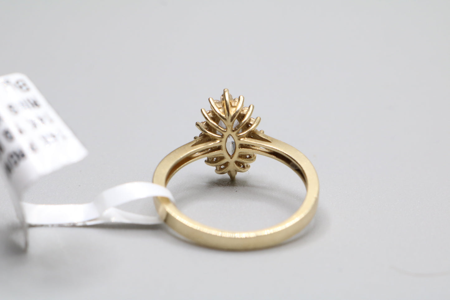 14K Yellow Gold Marquise Promise Ring (Size 6 1/4)