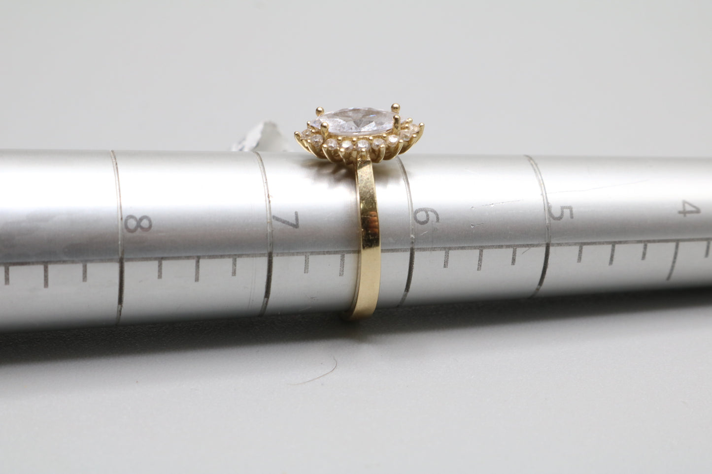 14K Yellow Gold Marquise Promise Ring (Size 6 1/4)
