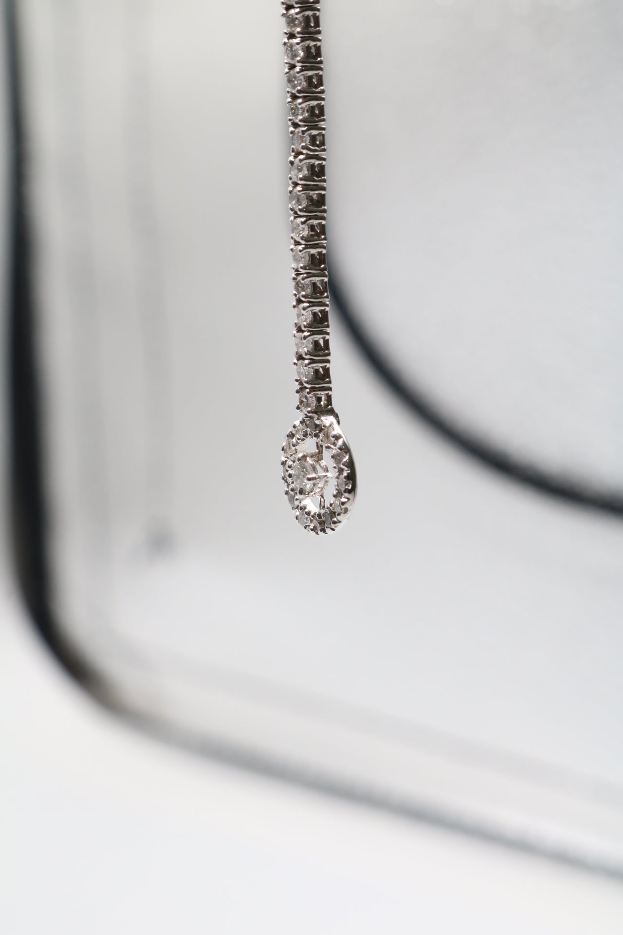 14K White Gold Diamond Necklace (0.57 CTW)