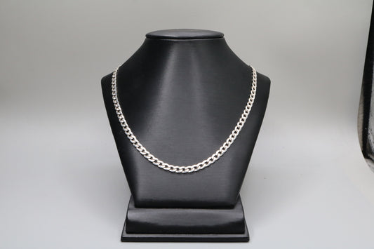 Sterling Silver Curb Chain (19 Inches)