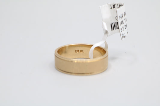 14k Yellow Gold Band Ring (Size 7 3/4)