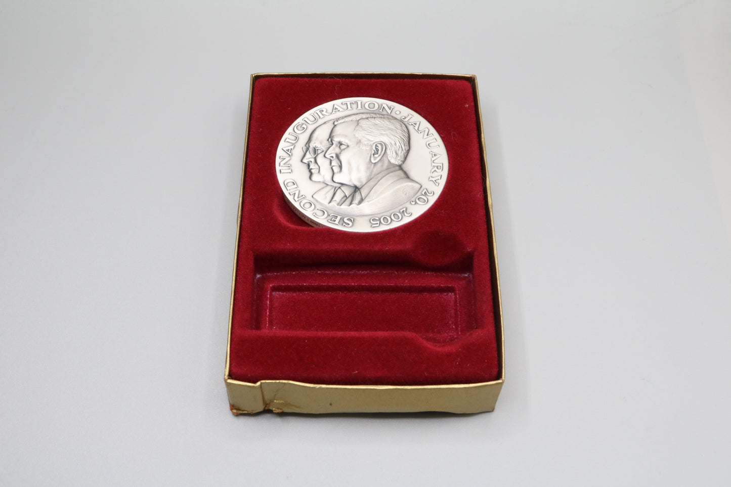 2005 President George Bush & VP Richard Cheney 2nd Inauguration Silver .999 Medal