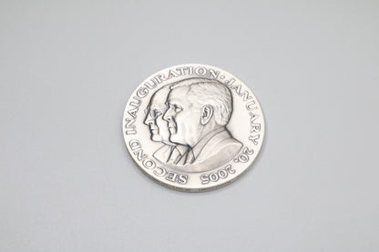 2005 President George Bush & VP Richard Cheney 2nd Inauguration Silver .999 Medal