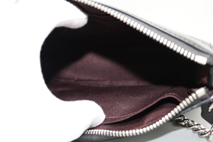 Coach Nolita 19 Mini In Embossed Leather Crocodile/Silver/Black
