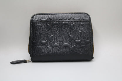 Coach Small Zip Around Wallet In Signature Leather