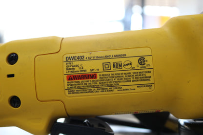 DeWalt DWE402N 120V 4-1/2" Corded Angle Grinder