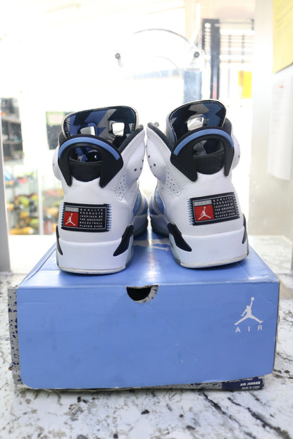 Jordan 6 Retro CT8529-410 "UNC White" Size 9.5 Men's