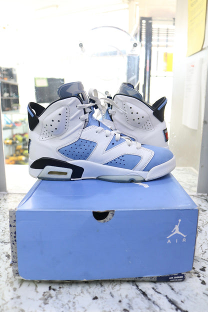 Jordan 6 Retro CT8529-410 "UNC White" Size 9.5 Men's