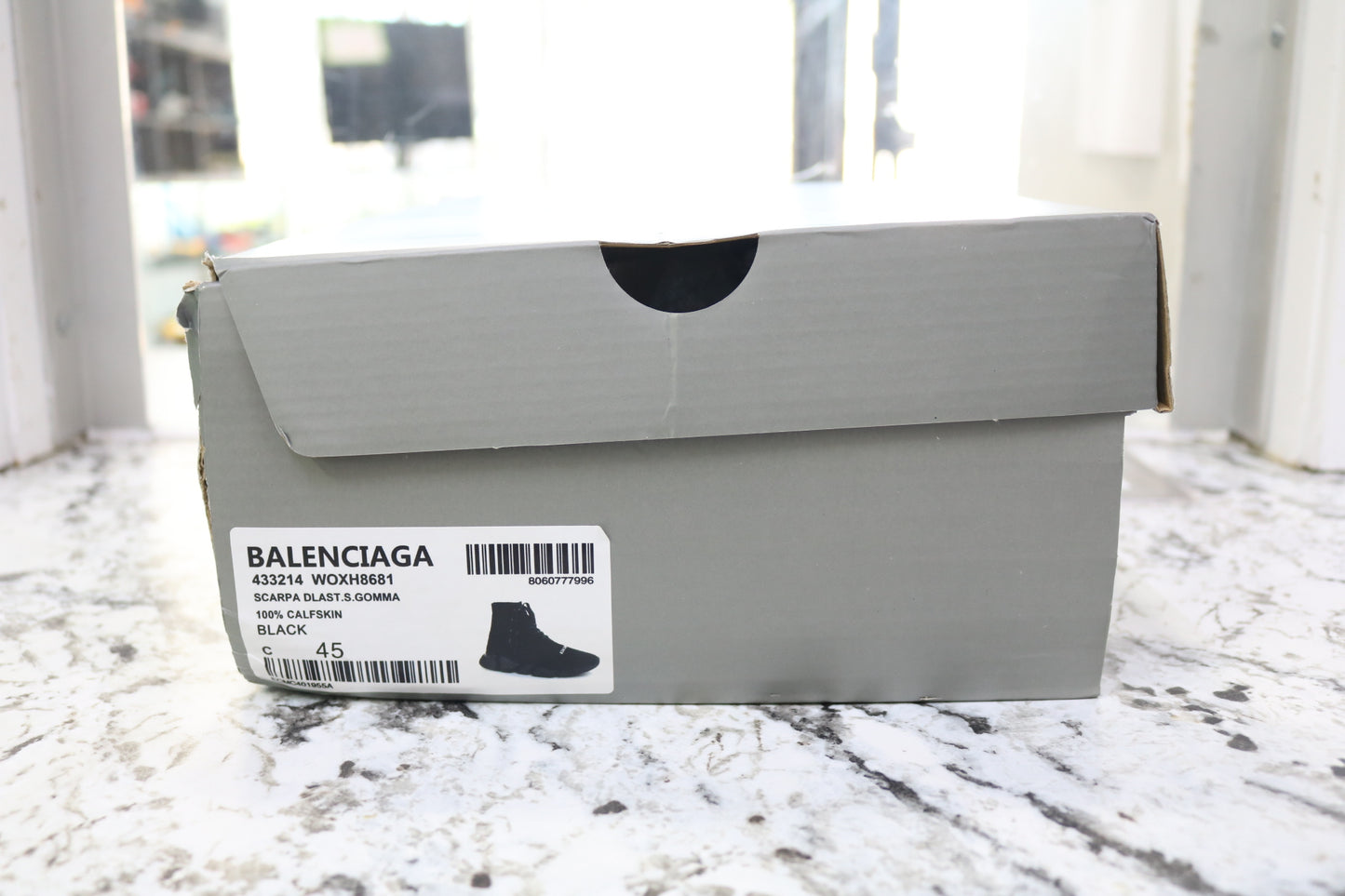 Balenciaga Men's Speed 2.0 Lace-up Knit Sneaker in Black (EUR 45)