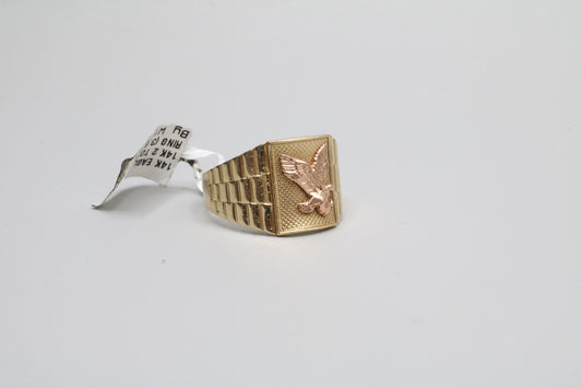 14K Two Tone Eagle Ring (Size 11)