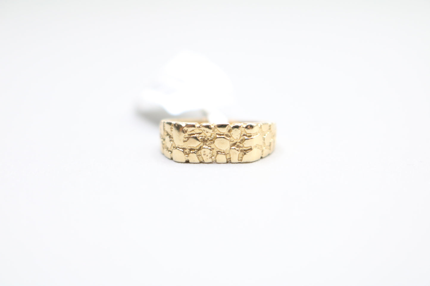14k Yellow Gold Nugget Pinky Ring (size 3)
