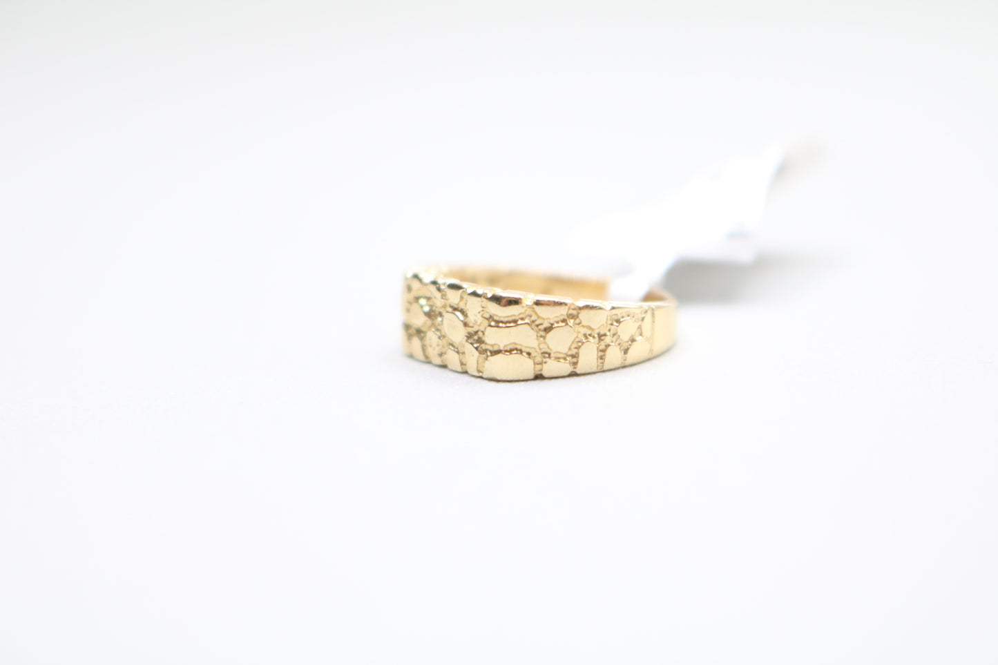 14k Yellow Gold Nugget Pinky Ring (size 3)