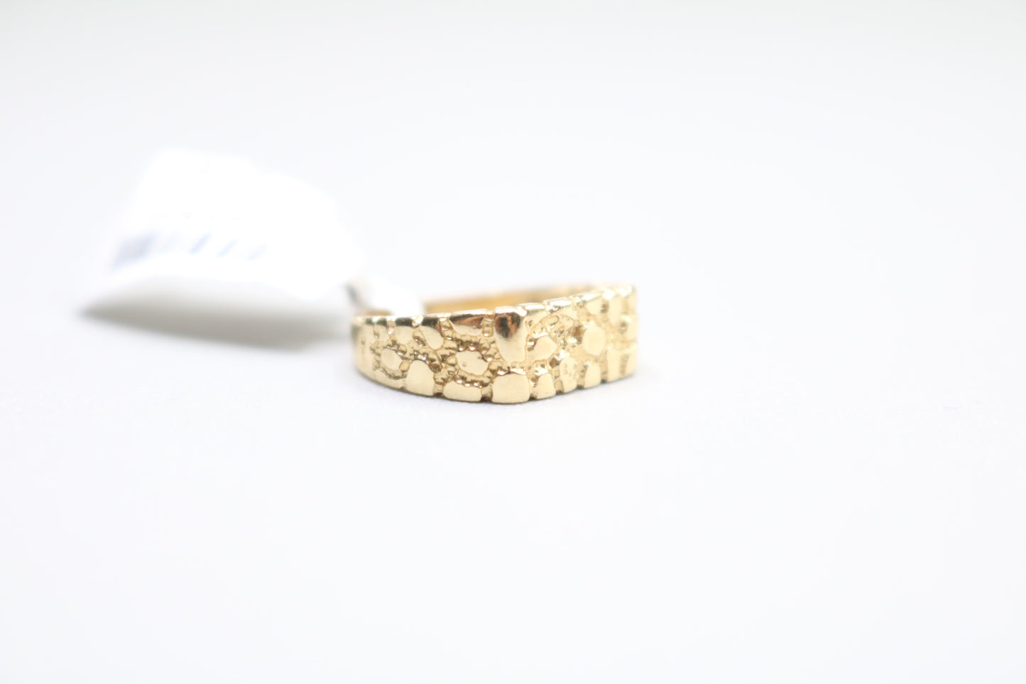 14k Yellow Gold Nugget Pinky Ring (size 3)