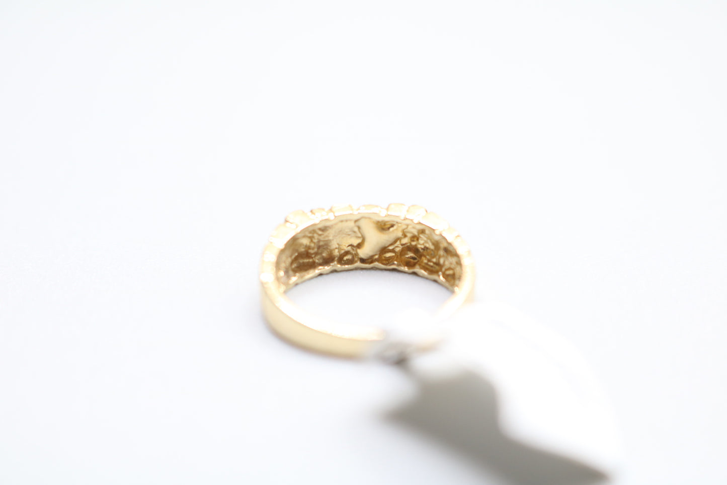 14k Yellow Gold Nugget Pinky Ring (size 3)