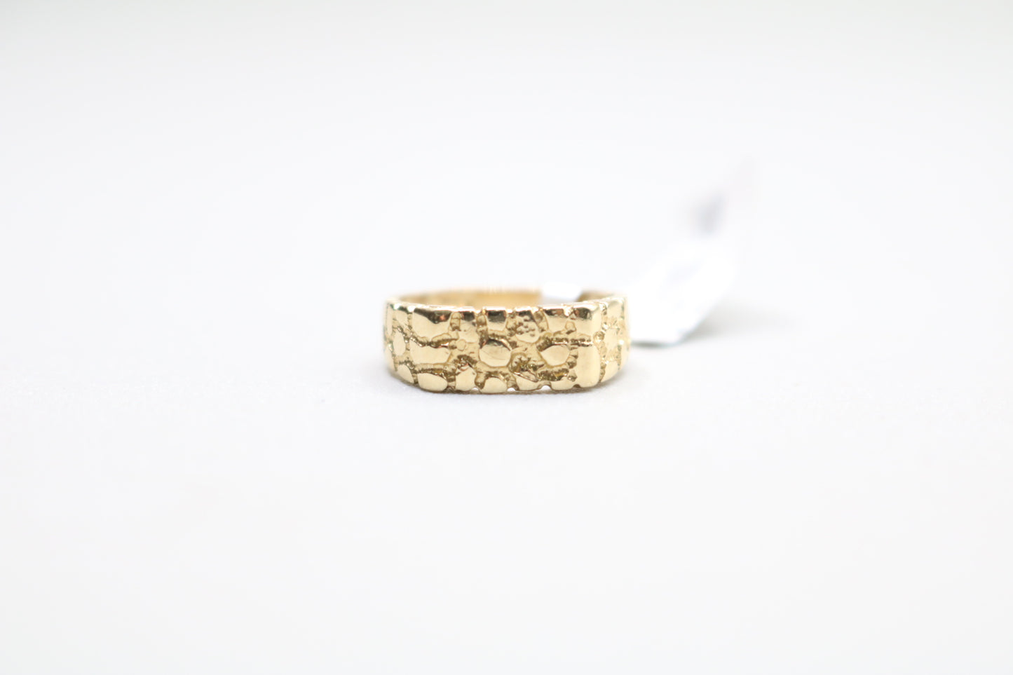 14k Yellow Gold Nugget Pinky Ring (size 3)
