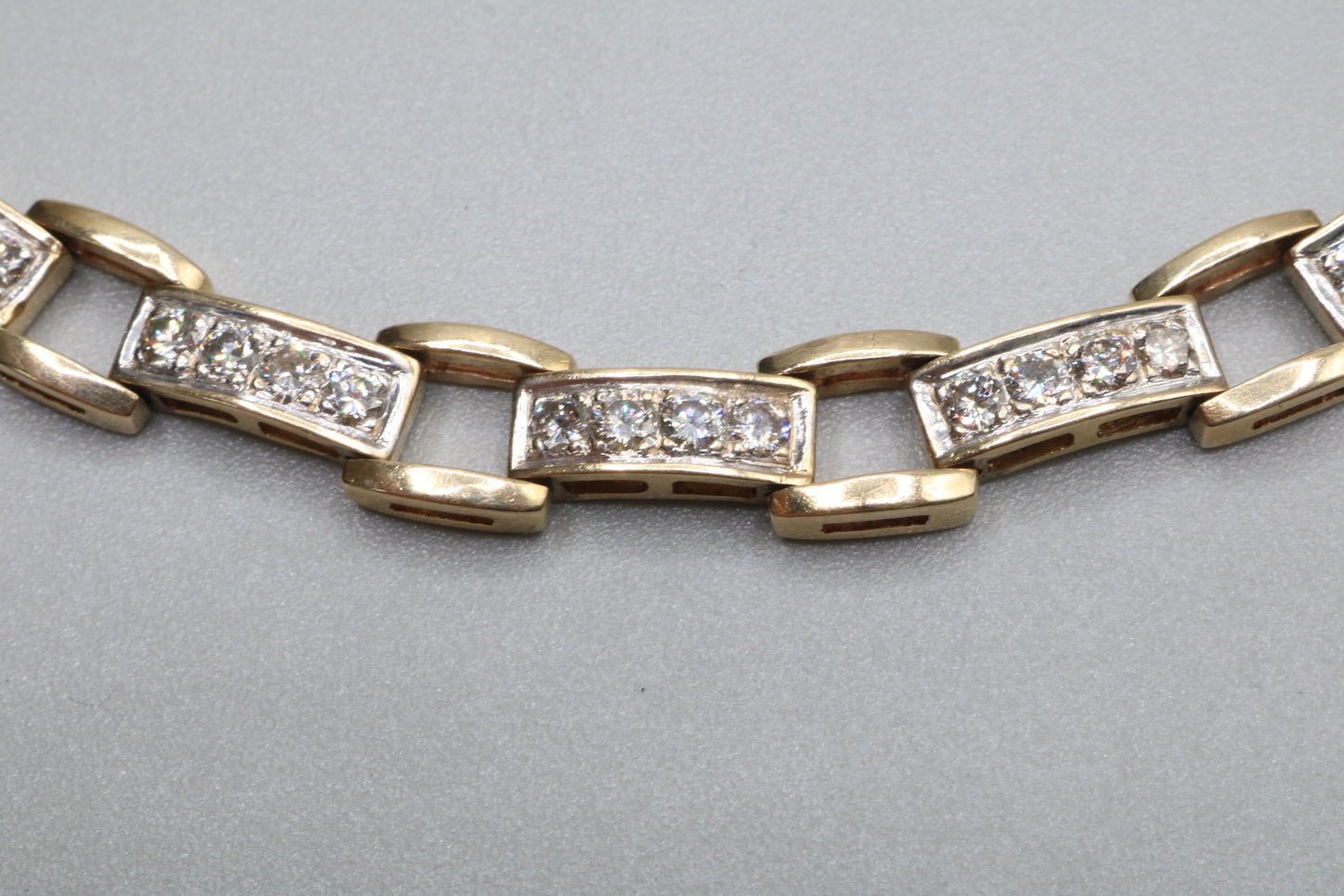14K Yellow Gold Fancy Diamond Bracelet (4.00 CTW) (7 3/4 Inches) (Local Pick-Up Only)