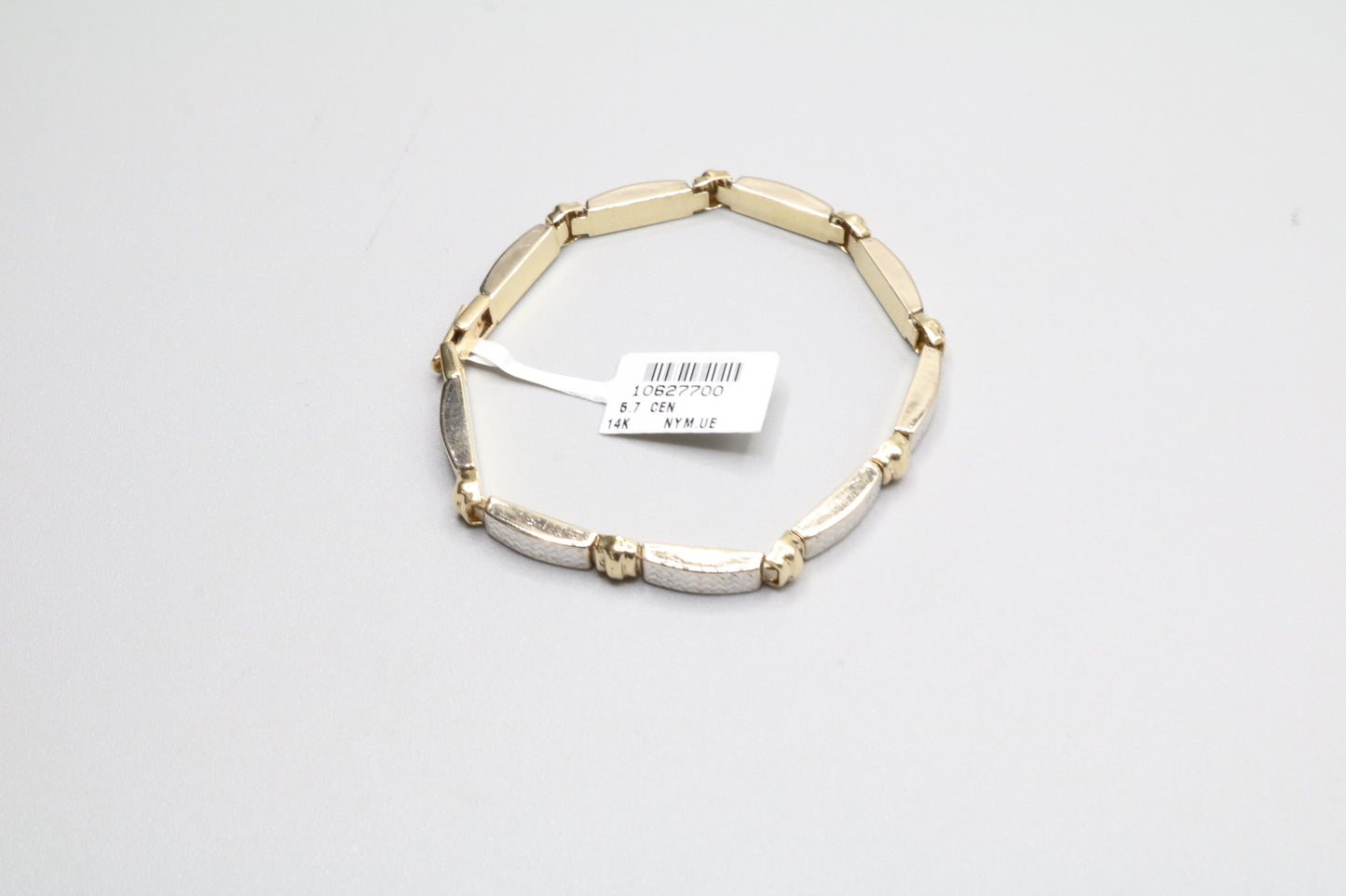 14K Two-Tone Gold Fancy Bracelet (7 1/2 Inches)