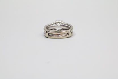 14K White Gold Wedding Ring Set (Size 7 1/2 & 1.24 CTW) (Local Pick-Up Only)