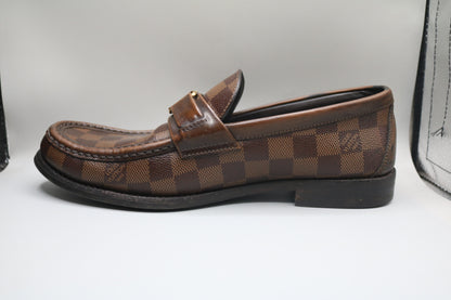 Louis Vuitton Men’s Damier Ebene Slip-On Loafers (Size 7)