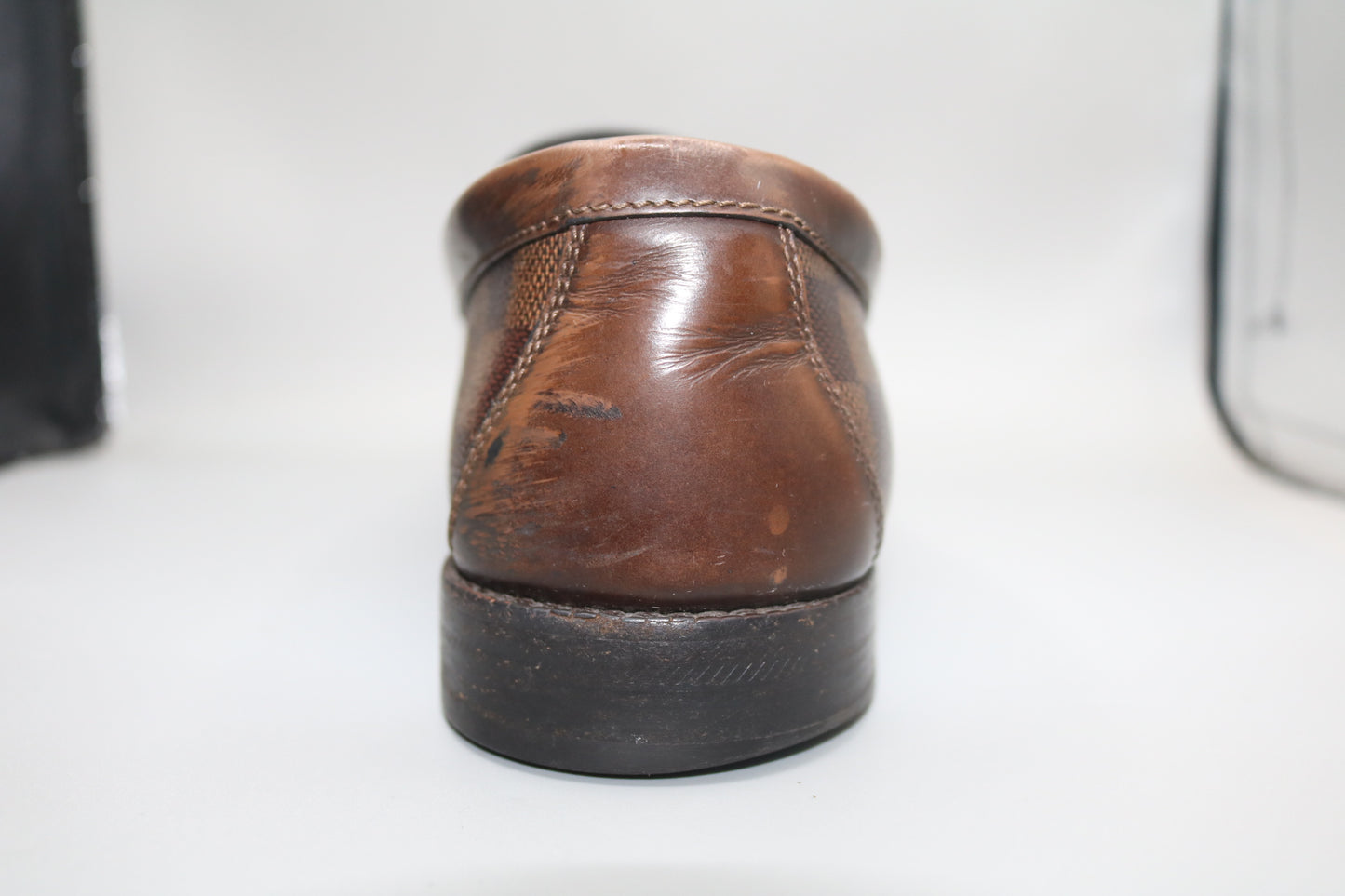 Louis Vuitton Men’s Damier Ebene Slip-On Loafers (Size 7)