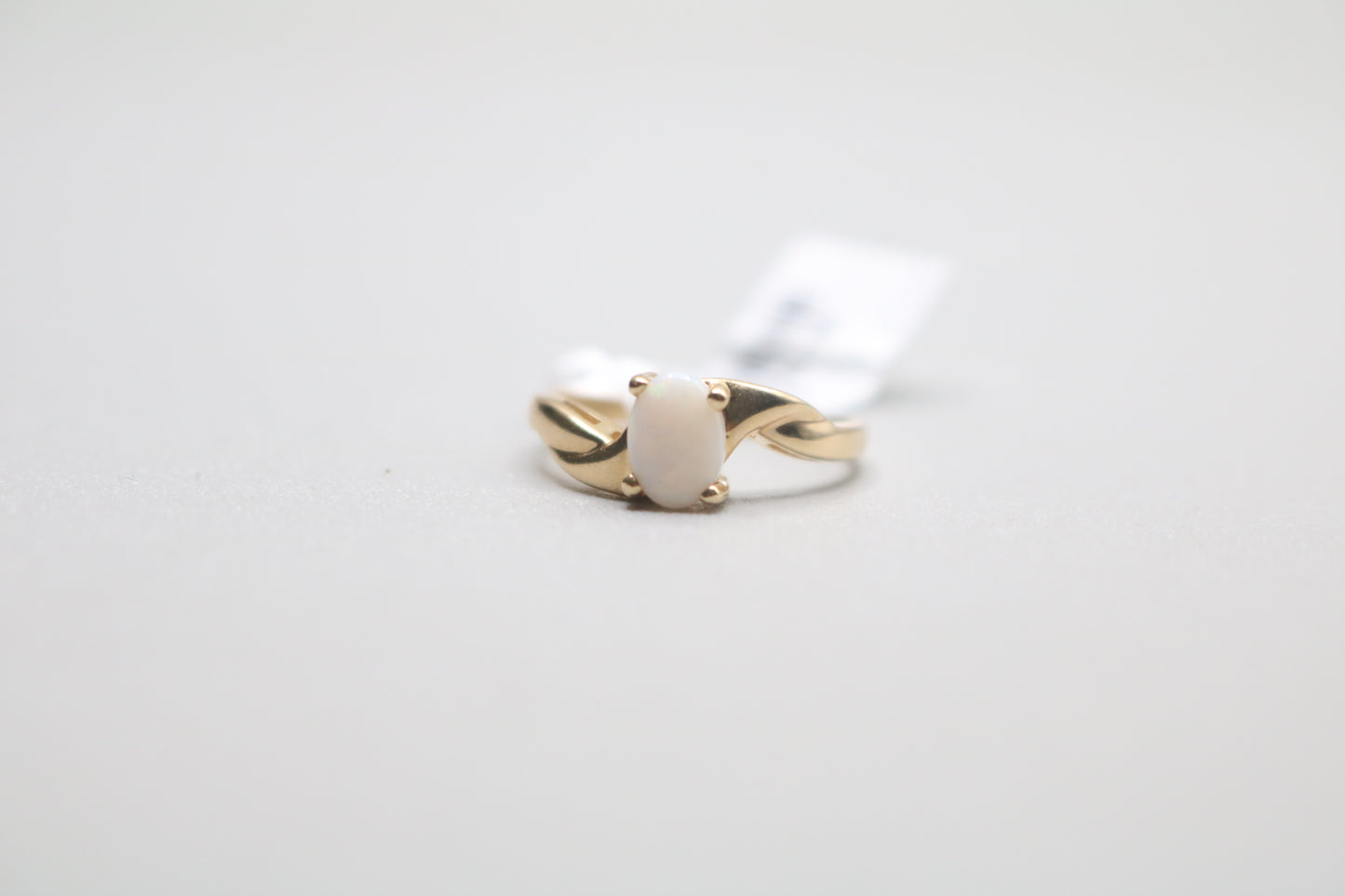 14K Yellow Gold Opal Bypass Ring (Size 6)