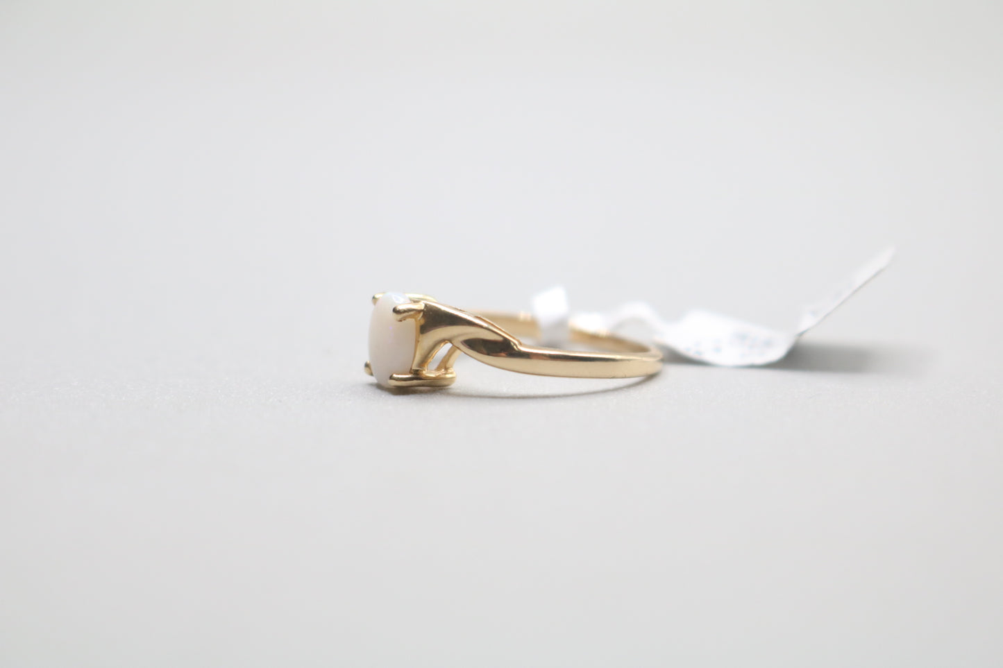 14K Yellow Gold Opal Bypass Ring (Size 6)