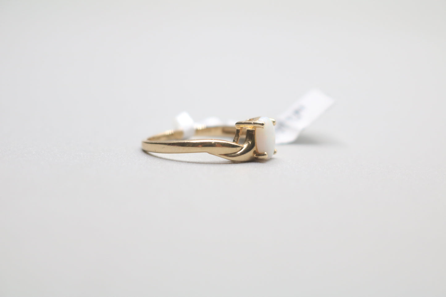 14K Yellow Gold Opal Bypass Ring (Size 6)