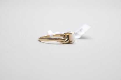 14K Yellow Gold Opal Bypass Ring (Size 6)